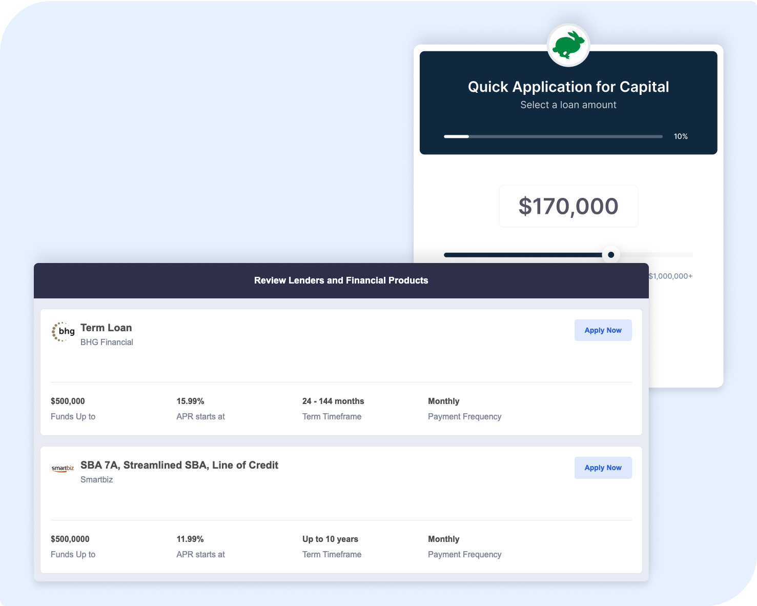 Quick Application for Capital Dashboard